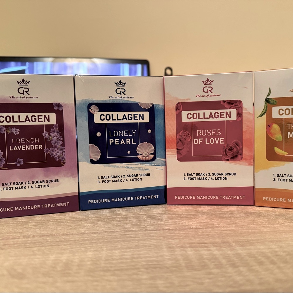 4 set of Pedicure manicure treatment kits